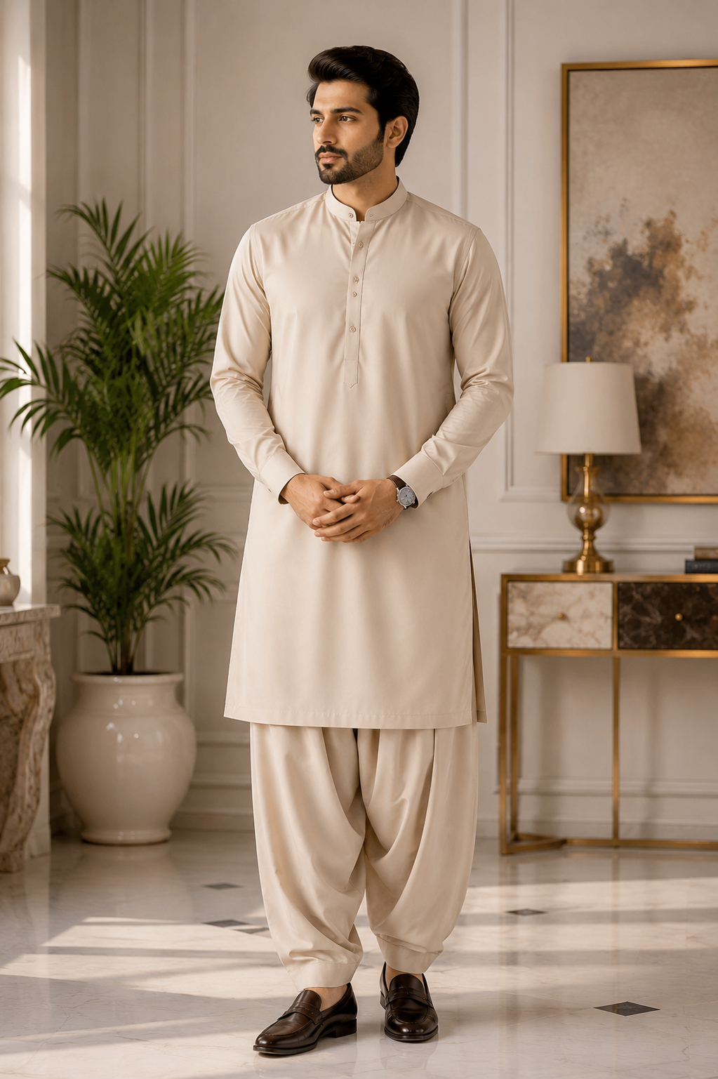 Deep Skin Premium Wash & Wear Fabric for Men – Unstitched Summer Collection