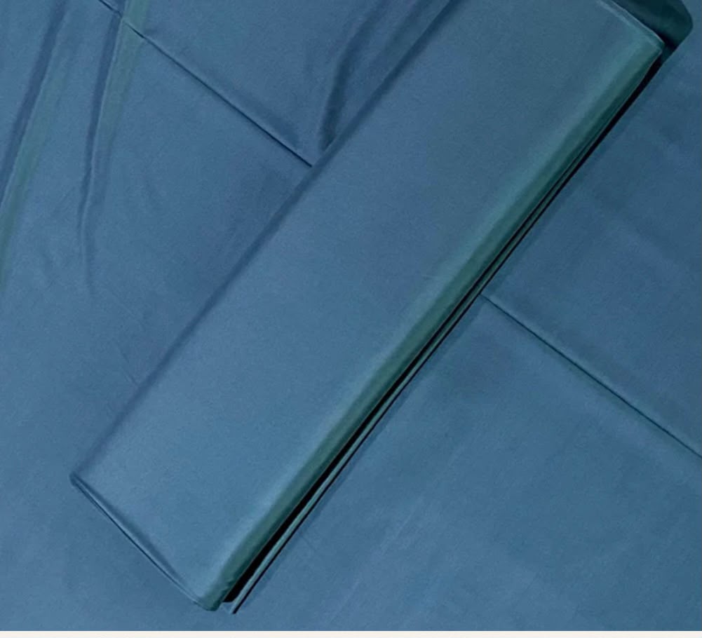 Luxury Premium Boski Suit – Ocean Blue | Soft & Smooth Men's Unstitched Fabric