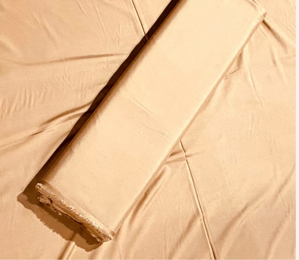 Premium Boski Suit – Cream Beige | Luxury Unstitched Men's Shalwar Kameez Fabric