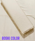 Luxury Cream Boski Suit – Premium Unstitched Men's Fabric
