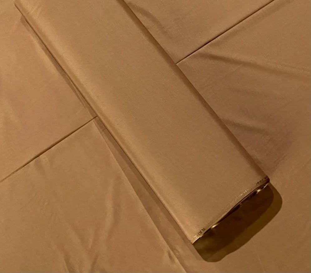 Luxury Golden Beige Boski Fabric – Premium Unstitched Men's Suit | Soft & Elegant